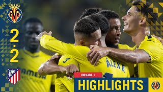 HIGHLIGHTS  Villarreal 22 Atlético  LALIGA [upl. by Alcott]