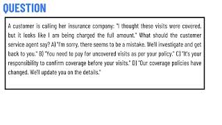 A customer is calling her insurance company quotI thought these visits were covered [upl. by Oirrad]