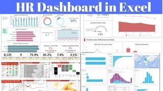 Make HR Dashboard in Excel [upl. by Barbaraanne]