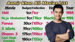 Aamir Khan All Movies List [upl. by Pulling]