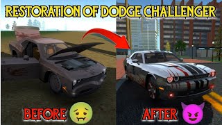 Restoration of srt dodge challenger  car simulator 2  new update shorts viral [upl. by Nyliac]