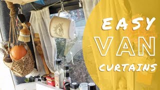 How to install easy VAN curtains  Kangoo conversion [upl. by Ycniuq]