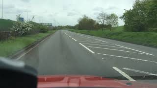 Langley M4 Honda Roundabout Fourth exit right from Datchet to Hounslow Colnbrook Slough Test route [upl. by Berget797]