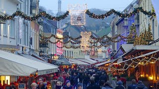 Valkenburg the Christmas town of the Netherlands 🇳🇱 Part I 4K [upl. by Marlena]