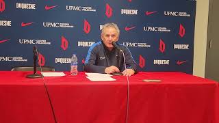 Duquesne MBB Coach Keith Dambrot 11624 [upl. by Schechter]