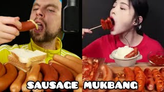 sausage mukbang asmr [upl. by Inuat522]