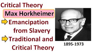 Max Horkheimer Critical Theory in hindiurdu critical [upl. by Roice]