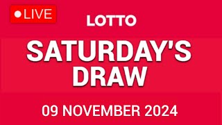 The National Lottery Lotto Draw Live results from Saturday 09 November 2024  tonights lotto [upl. by Yarvis]