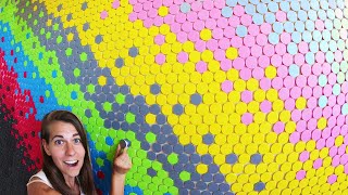 3200 PopSockets I Create a Giant Fidget Wall [upl. by Gaw683]