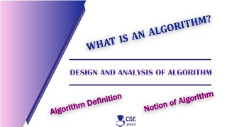 What is Algorithm  Algorithm Definition  Lec 2  Design amp Analysis of Algorithm [upl. by Mercier600]