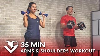 35 Minute Arms and Shoulder Workout at Home for Women amp Men  Dumbbell Shoulder and Arm [upl. by Isewk]