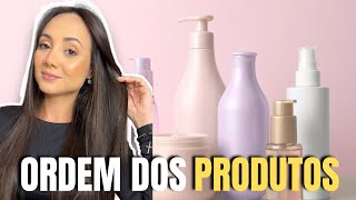 ORDEM DOS PRODUTOS DE CABELO  O que usar primeiro [upl. by Valeria454]