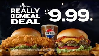 Applebees Commercial 2024  USA • Really Big Meal Deal for 999 [upl. by Lanette]