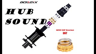 GOLDIX M350 ratchet system 36T HUB SOUND [upl. by Fauver670]