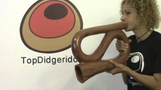 Compact SShape Didgeridoo Natural Mahogany TopDidgeridoo 02028 [upl. by Docilla616]