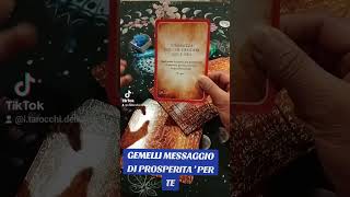 GEMELLI MESSAGGIO DI ABBONDANZA PER TE tarot aɓbondanza [upl. by Notsahc]