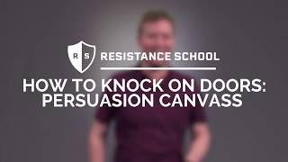 Parts of a Persuasive Conversation  How to Knock on Doors Persuasion Canvass [upl. by Hank506]