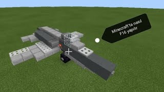 Minecraftta nasıl F16 yapılır [upl. by Sirtemed678]