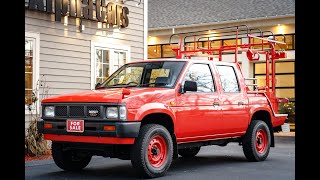 1991 Nissan Datsun D21 4x4 Crew Cab Utility [upl. by Sclater683]