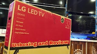 LG 32 inch HD LED TV  2018 NEW  mod 32LK52 Unboxing and Review  by technical attachment [upl. by Rivers]