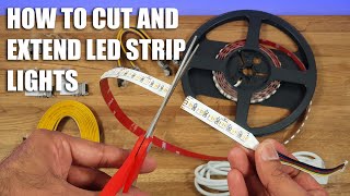 How to Cut LED Strip Lights and Extend EASIEST METHOD EVER [upl. by Suoivart]