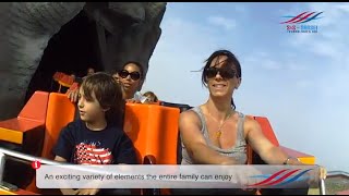 🎢 Roller Coaster El Dorado at Etnaland Amusement Park in Italy 🎢 [upl. by Eidissac]