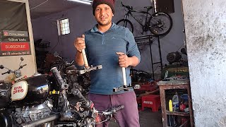 Royal Enfield how to solve handle T problem [upl. by Fullerton180]