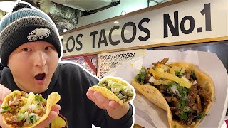 Los Tacos No 1 MUST TRY TACO STAND in CHELSEA MARKET [upl. by Sibel]