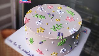 Chocolate floral cake🌸  Cute chocolate cake decoration [upl. by Inge]