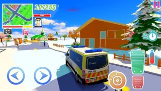 New Police Van 🚔 Dude Theft Wars 😲  Dude fun 💥 344 [upl. by Kurman574]