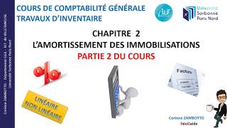 Cours amortissements des immobilisations  comptabilité  GEA [upl. by Caine584]