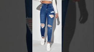 Top and best denim jeans longs for ladies 2024how to style denim jeans shorts 2024shortsfashion [upl. by Luebke990]