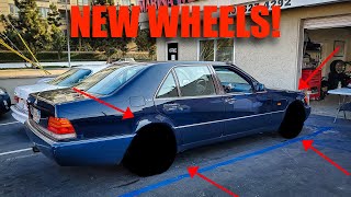 NEW WHEELS REVEAL It Transformed my Mercedes in to a Mafia Car [upl. by Hoye767]