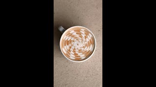 Optical Illusion Latte Art ✨ [upl. by Anerac]