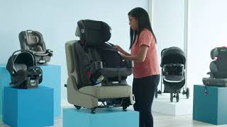 How to Install your TriRide™ 3in1 Car Seat ForwardFacing using the Vehicle Seat Belt [upl. by Keheley]