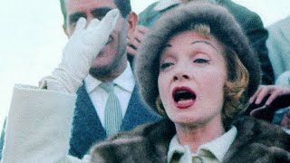 Marlene Dietrich Newsreel amp Interview Paris 1959 [upl. by Pul711]