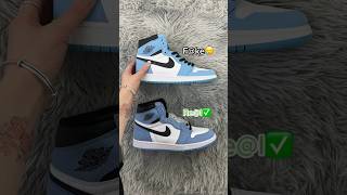 Real Vs Fake University Blue Jordan 1 💙 sneakerhead sneakers viral [upl. by Gimble608]