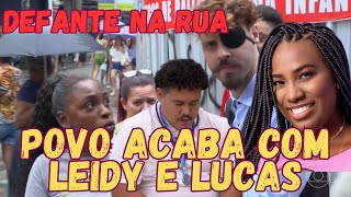 DEFANTE ENTREVISTA POVO NO DOMINGÃO  LEIDY E LUCAS PASSAM VERGONHA  BBB BBB24 VIRAL HUCK [upl. by Aneram]