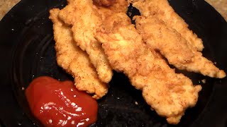 How To Make Crispy Chicken Fingers Homemade Chicken Tenders Recipe [upl. by Enneillij209]