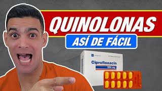 🔵 QUINOLONAS ¡Todo sobre sus GENERALIDADES MECANISMO de ACCIÓN y FARMACOCINÉTICA 🦠 [upl. by Inahpit]