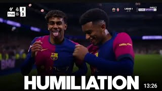 HUMILIATION 🤯🤯😱😱MASTERCLASS DES CULERS REAL 0️⃣ 4️⃣ BARÇA [upl. by Ennayk]