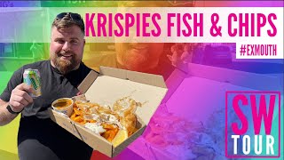 KRISPIES FISH amp CHIPS REVIEW EXMOUTH [upl. by Ardnoid37]