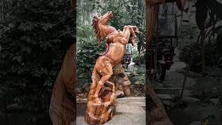 Most Unique Wood Carvings of 2024 wood woodworking sculpture [upl. by Yxor]