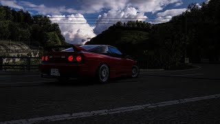 Drifting Lennys 180sx On Happogahara Touge [upl. by Rahsab]