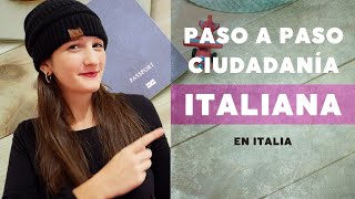 Tramitar CIUDADANÍA ITALIANA en Italia  PASO a PASO [upl. by Jesse905]