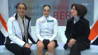 Sarah Meier  Free Program  2011 European Figure Skating Championships [upl. by Ymme559]