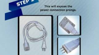 Installing a 3 wire rope light to a power connector [upl. by Nivla]