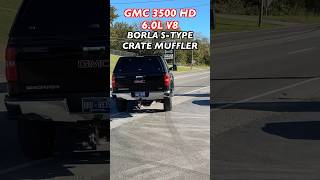 GMC 3500 HD 60L V8 Exhaust Sound w NEW Borla SType LS Crate Muffler [upl. by Ru]