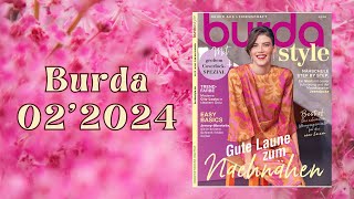 Burda Style 02 2024 👗 Sewing Magazine Flip Through [upl. by At]