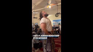 Unique Adhan rendition in US mosque goes viral [upl. by Ehsom359]